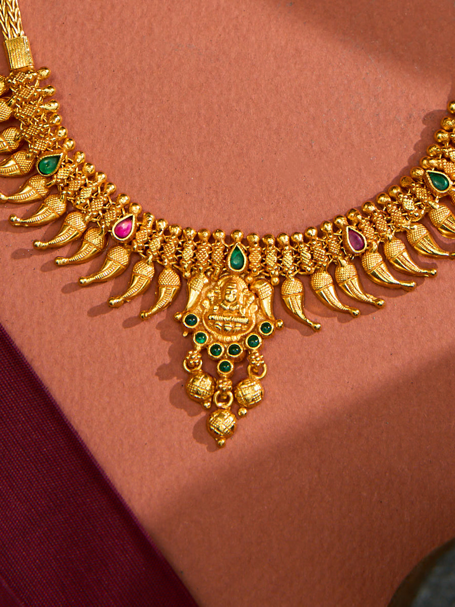 Kerala Style Lakshmi Mango Necklace