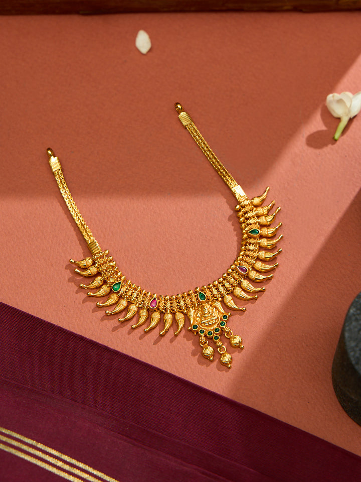 Kerala Style Lakshmi Mango Necklace