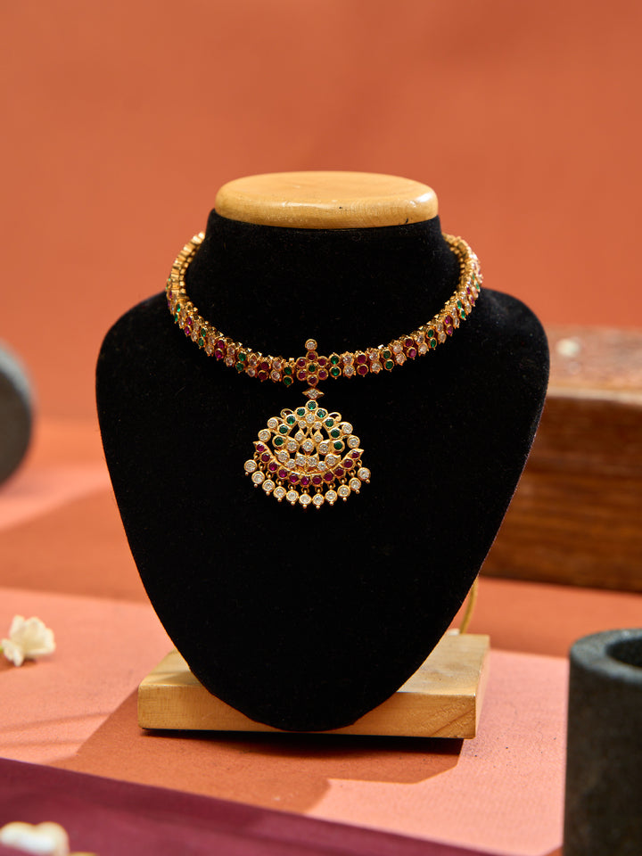 Traditional Ruby Emerald Stone Attigai