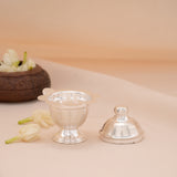 Minimalist Design Silver Kumkum Chimil