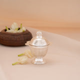 Minimalist Design Silver Kumkum Chimil