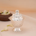 Stylish Design Silver Kumkum Chimil