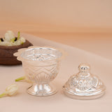Stylish Design Silver Kumkum Chimil