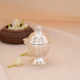 Tiny Line Design Silver Kumkum Chimil