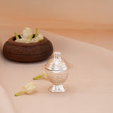 Cute Minimalist Design Silver Kumkum Chimil