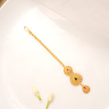 Beautiful Teardrop Enamel Golden Tikka