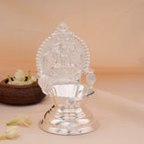 Goddess Kanchi Kamachi Amman Silver Vilaku