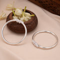 Ethnic Ball Silver Baby Bangle