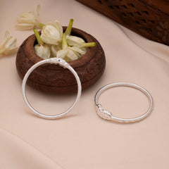Heritage Yazhi Design Silver Baby Bangle