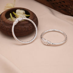 Classic Yazhi Design Silver Baby Bangle