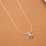 Fancy Color Stone Pendant Women’s Chain