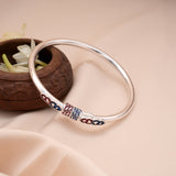 Majestic Enamel Ball Silver Baby Bangle