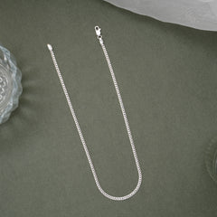 Minimal Cuban Link Men’s Silver Chain