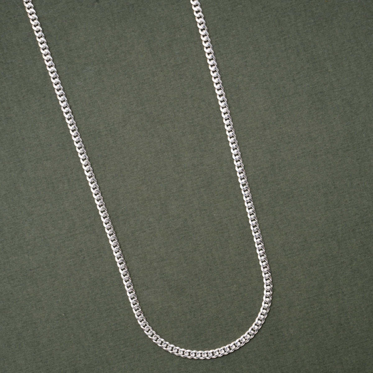 Minimal Cuban Link Men’s Silver Chain