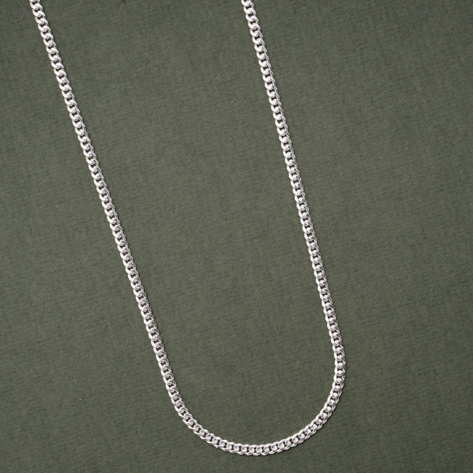 Minimal Cuban Link Men’s Silver Chain