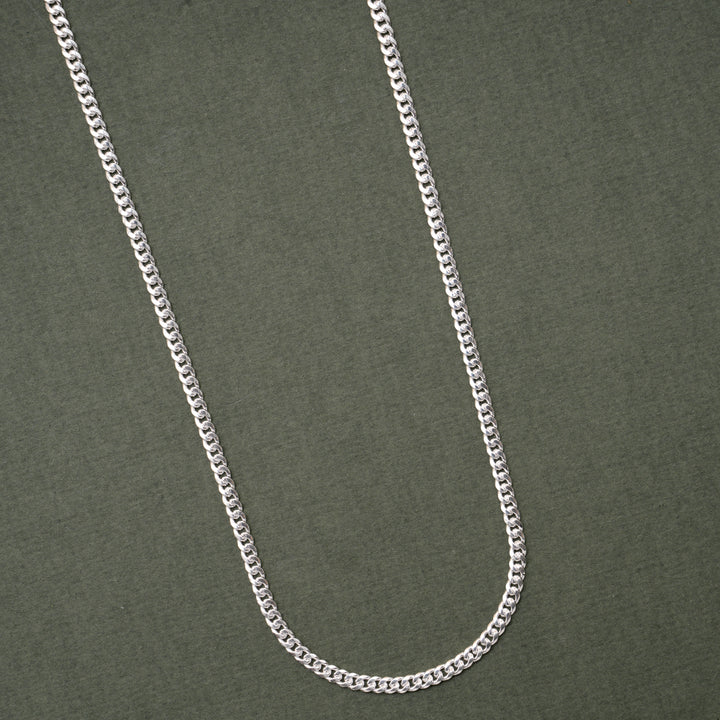 Minimal Cuban Link Men’s Silver Chain