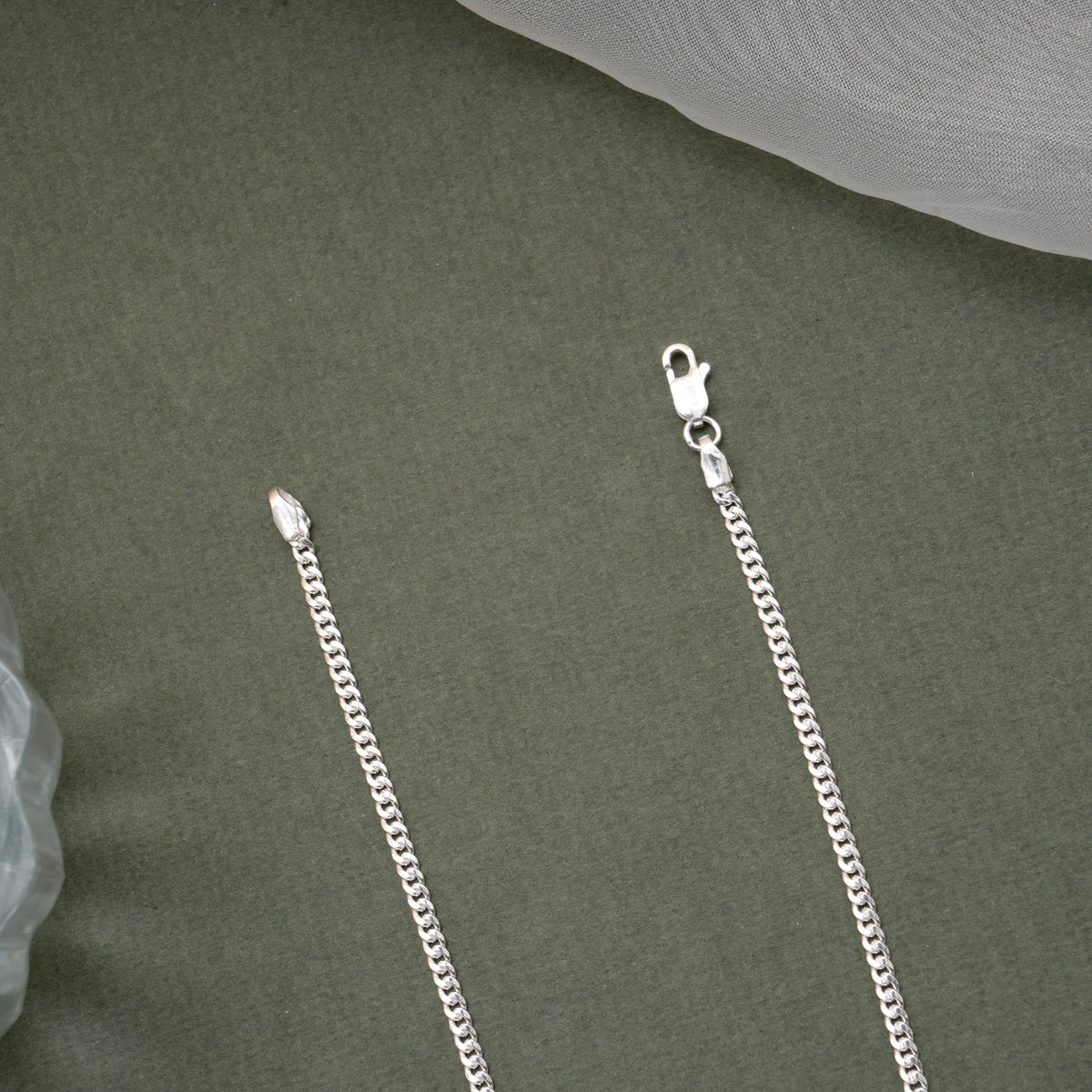 Minimal Cuban Link Men’s Silver Chain