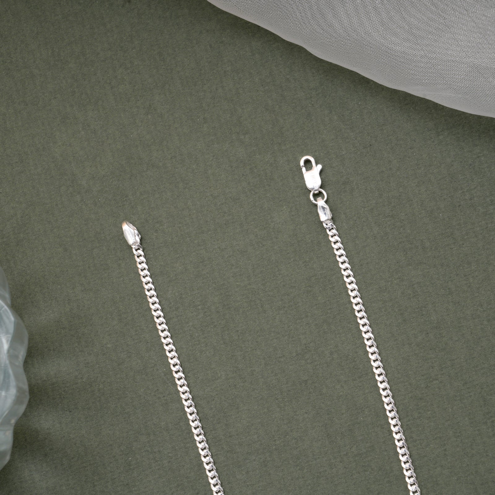 Minimal Cuban Link Men’s Silver Chain