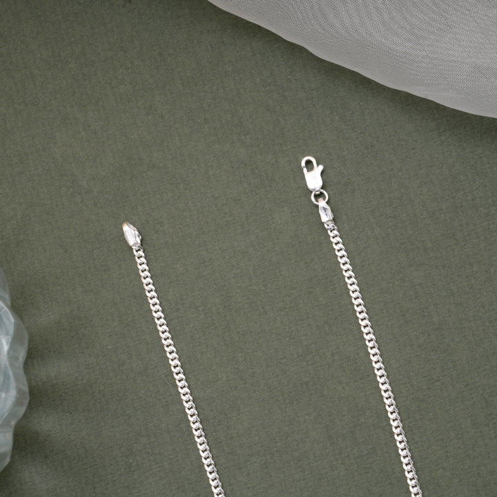 Minimal Cuban Link Men’s Silver Chain