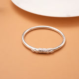Elegant Tear Drop Design Silver Bangles