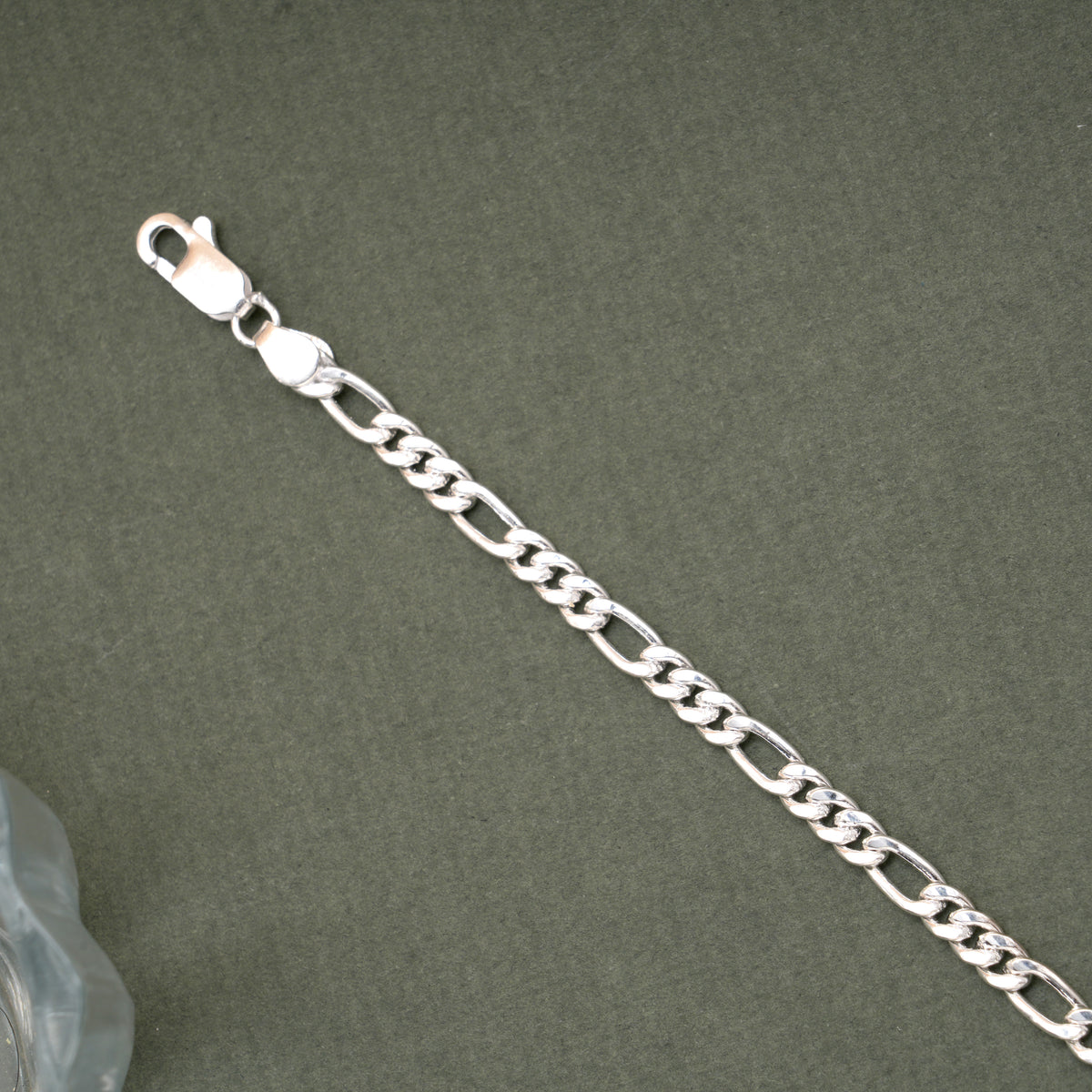 Dainty Cuban Link Silver Men’s Bracelet