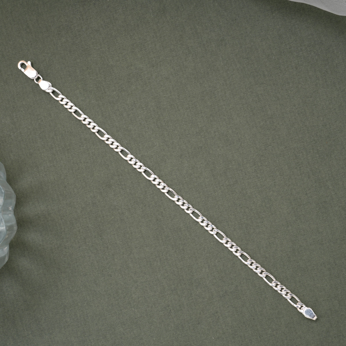 Dainty Cuban Link Silver Men’s Bracelet