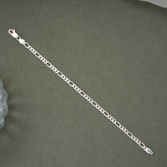 Dainty Cuban Link Silver Men’s Bracelet