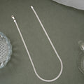 Minimalist Silver Interlocking Link Men’s Chain