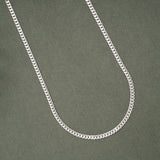 Minimalist Silver Interlocking Link Men’s Chain