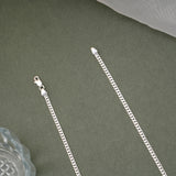 Minimalist Silver Interlocking Link Men’s Chain