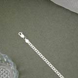 Bold Figaro Design Silver Men’s Bracelet