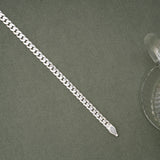 Bold Figaro Design Silver Men’s Bracelet
