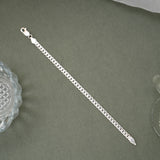 Bold Figaro Design Silver Men’s Bracelet
