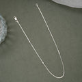Fancy Ball Smooth Silver Women’s Chain