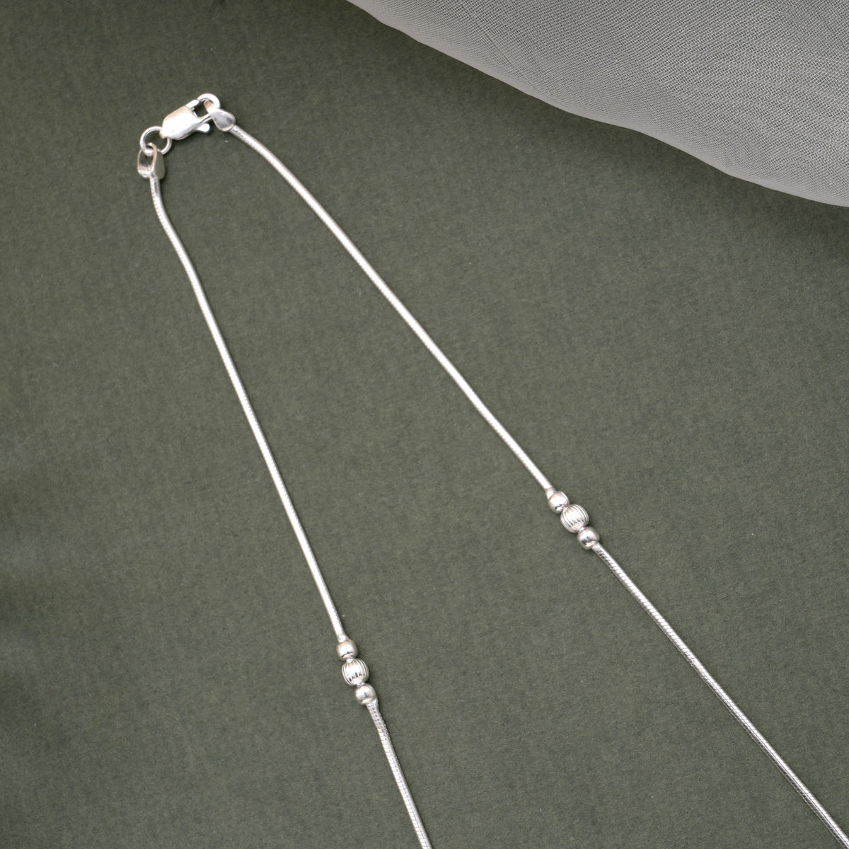 Stylish Tri Ball Design Silver Women’s Chain