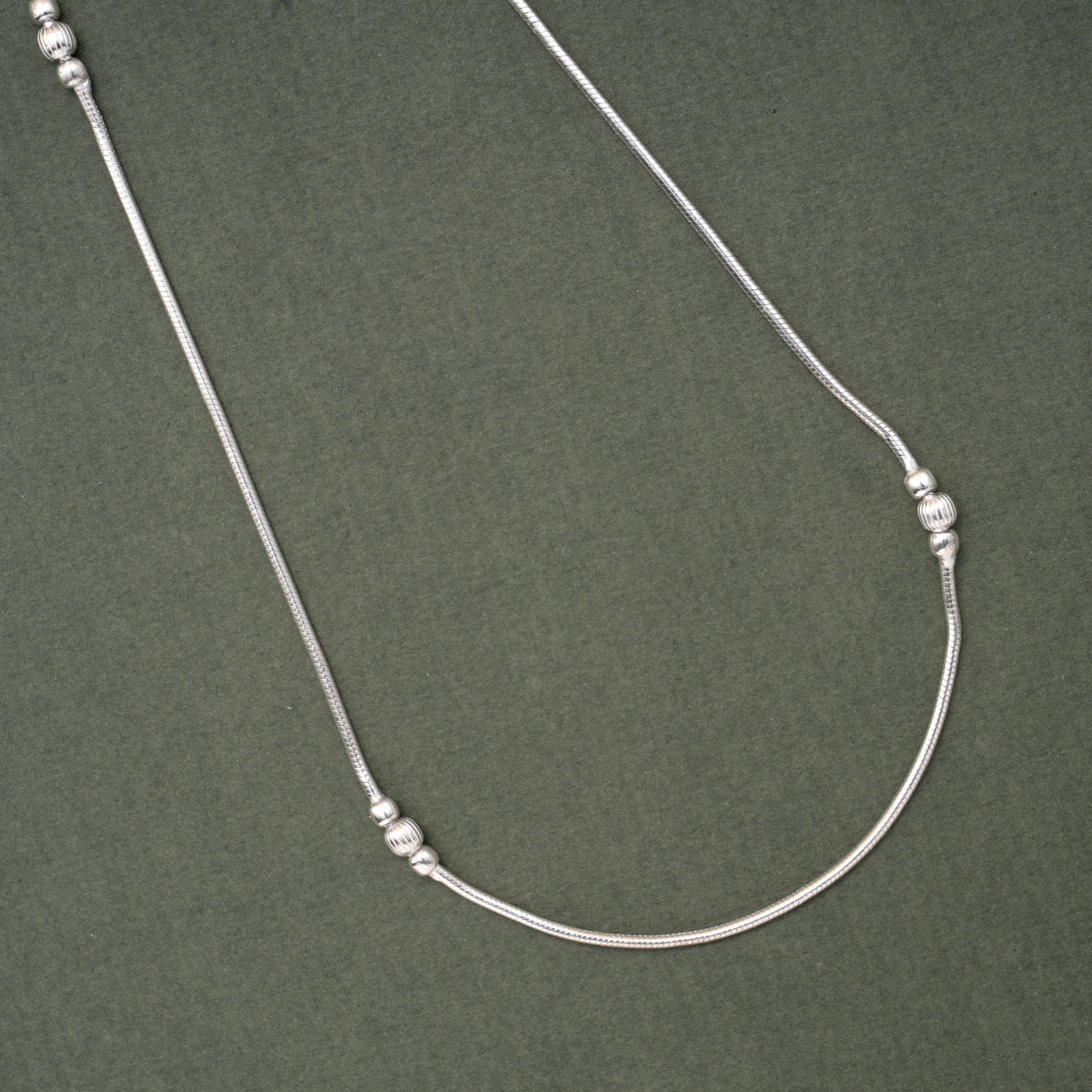 Stylish Tri Ball Design Silver Women’s Chain