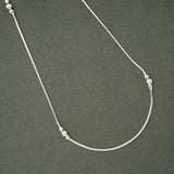 Stylish Tri Ball Design Silver Women’s Chain