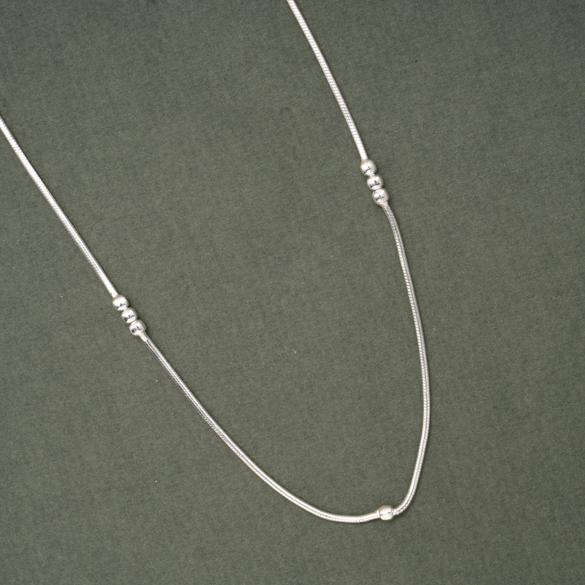 Classic Balls Design Silver Women’s Chain
