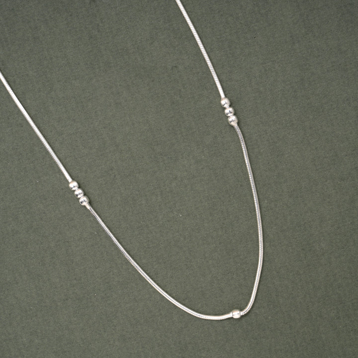 Classic Balls Design Silver Women’s Chain