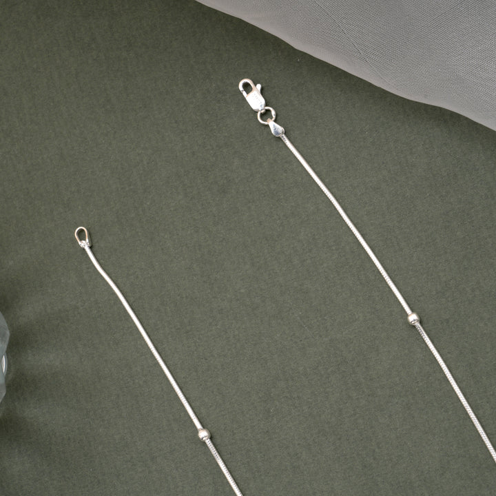Classic Balls Design Silver Women’s Chain