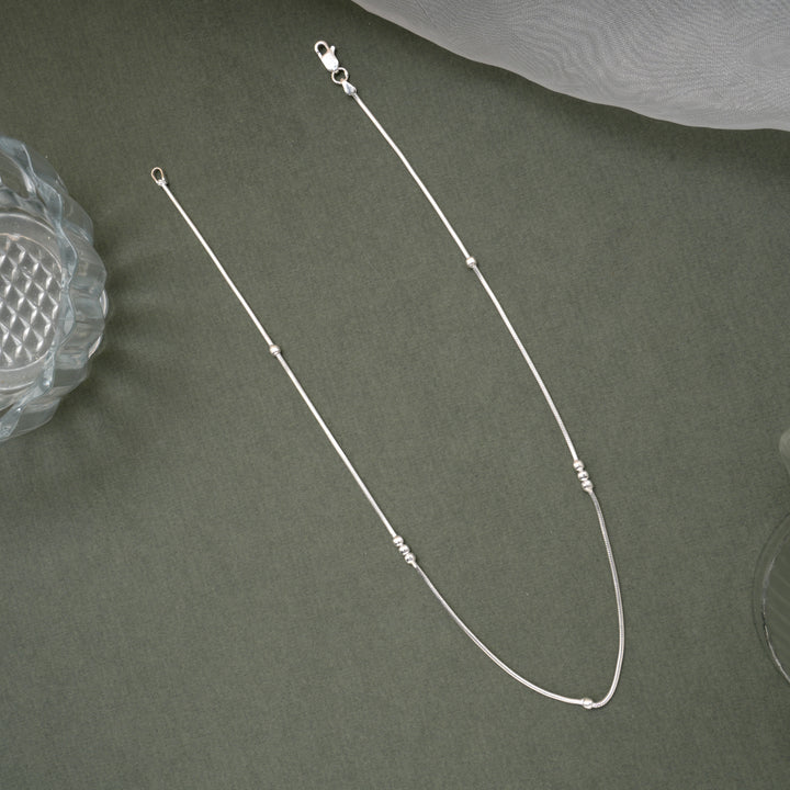 Classic Balls Design Silver Women’s Chain