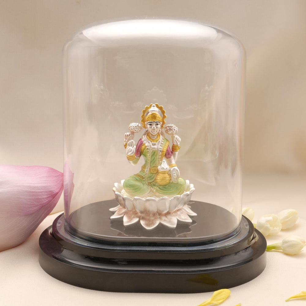 Shri Lakshmi Silver Car Stand Idol