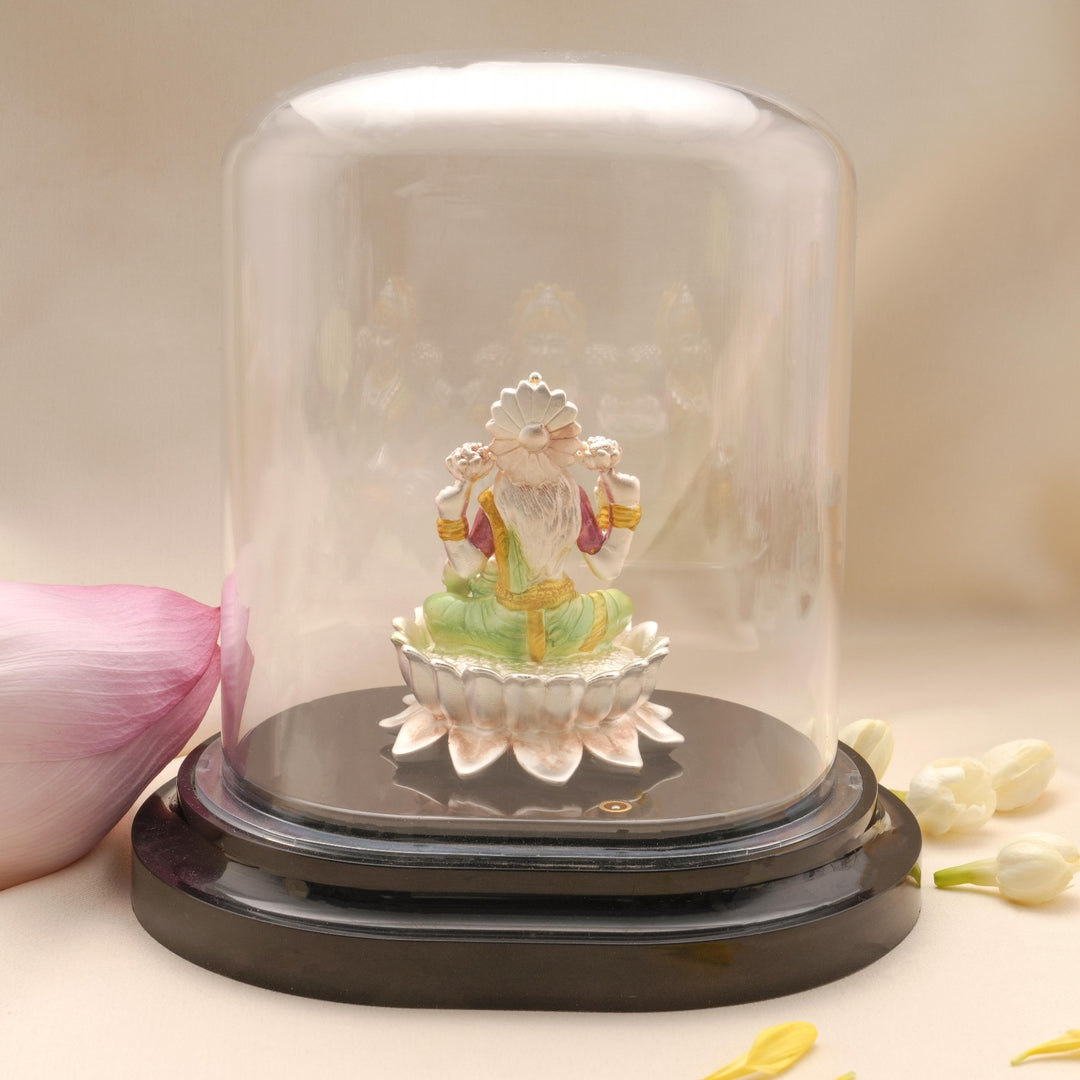 Shri Lakshmi Silver Car Stand Idol
