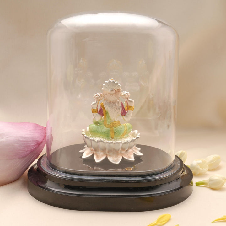 Shri Lakshmi Silver Car Stand Idol