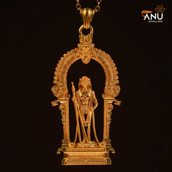 Divine Palani Dhandayuthapani Customised Gold Pendant