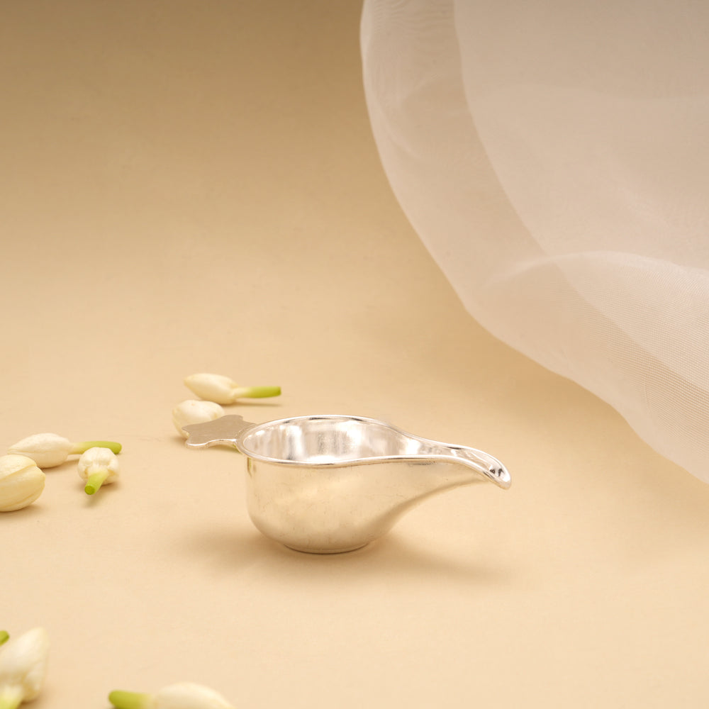 Minimalist Silver Feeding Spoon