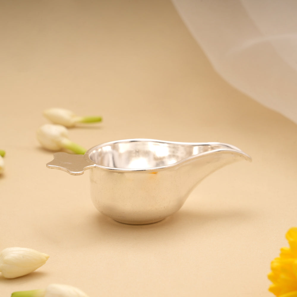 Premium Design Silver Baby Feeding Spoon