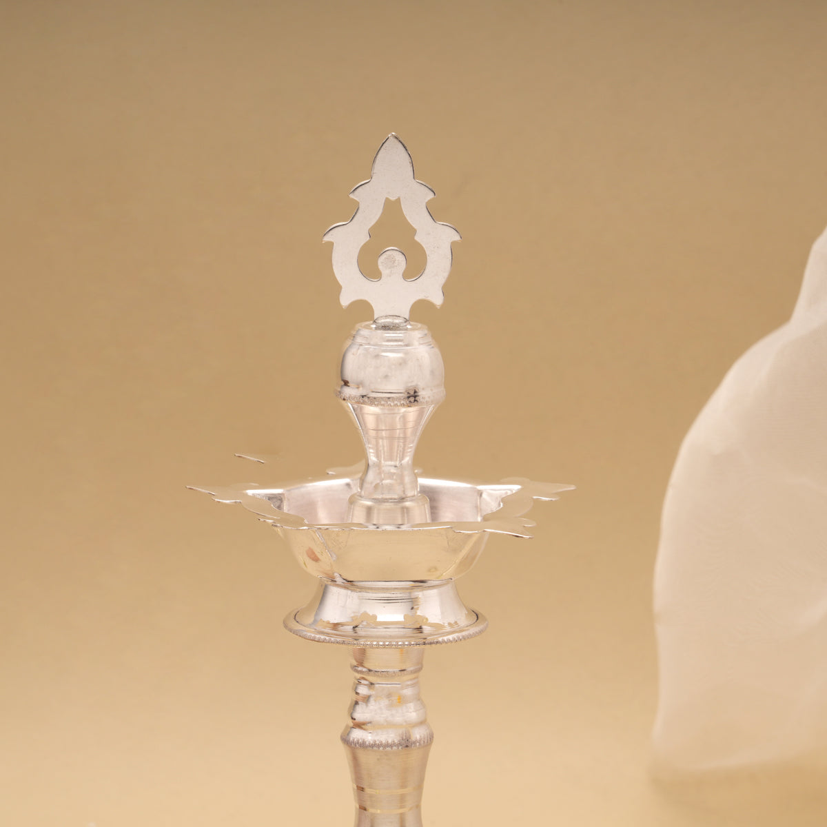 Ethnic Design Silver Kuthu Vilaku