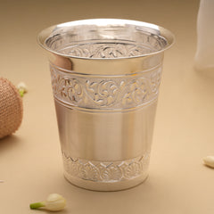 Heritage Minimal Design Silver Tumbler