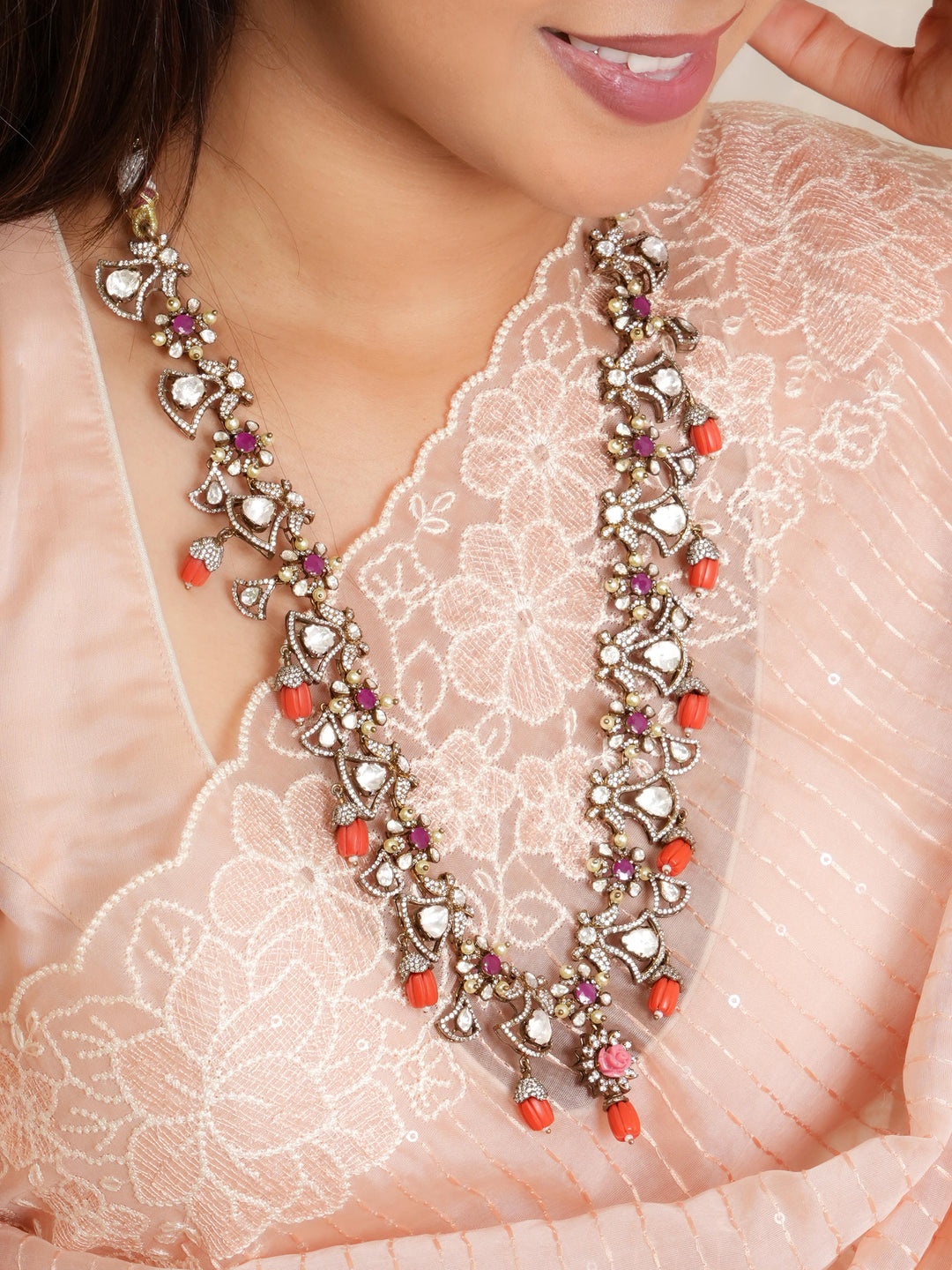 Ruby Orchid Harmony Necklace